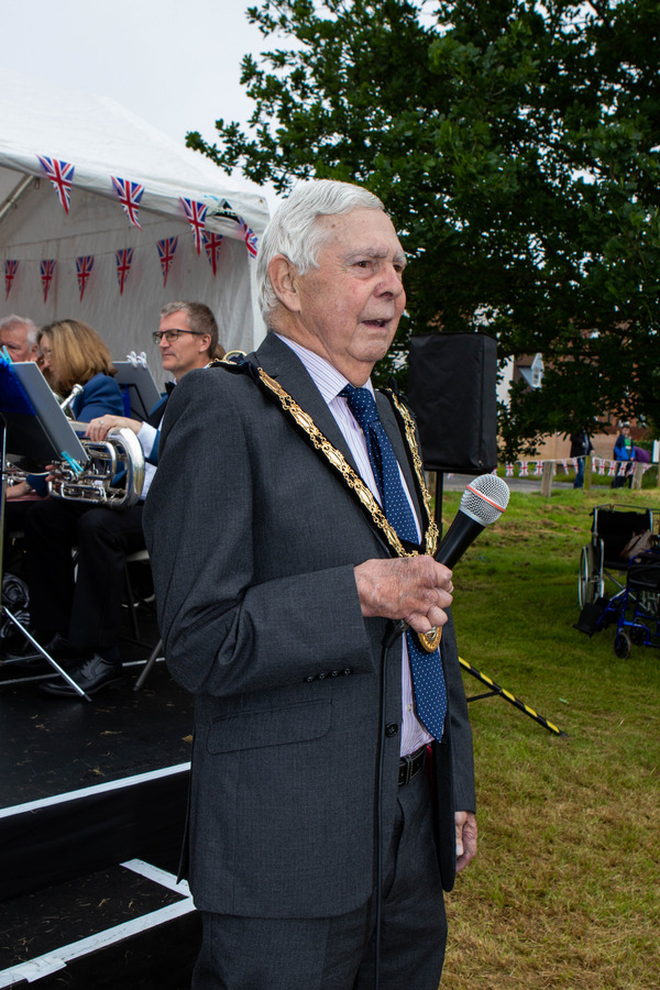 The Mayor, Councillor John Galley officially opening the event